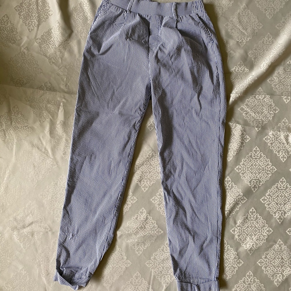 pinstripe work pants